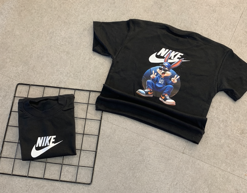 Camisa OverSize - PERNA LONGA NK [PRETO]