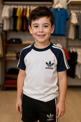 Conjunto ADD = Camisa+Bermuda[Suedine] - Branco