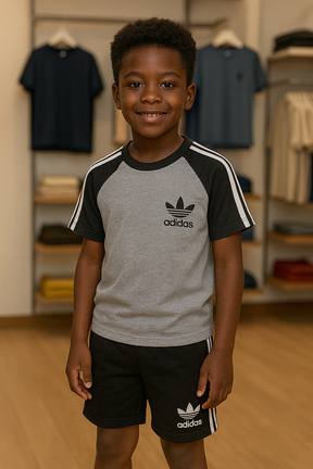 Conjunto ADD = Camisa+Bermuda[Suedine] - Preto