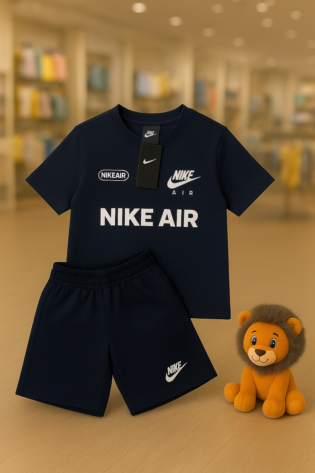 Conjunto Nk Air  - Azul Marinho [CAMISA+BERMUDA]