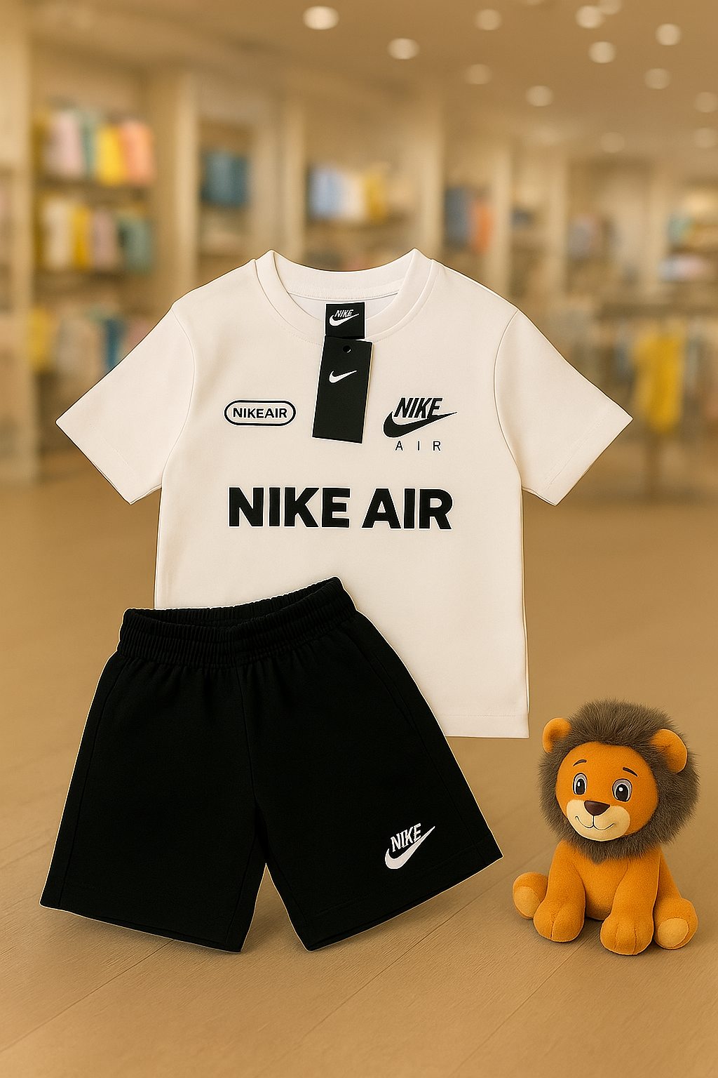 Conjunto Nk Air  - Branco [CAMISA+BERMUDA]