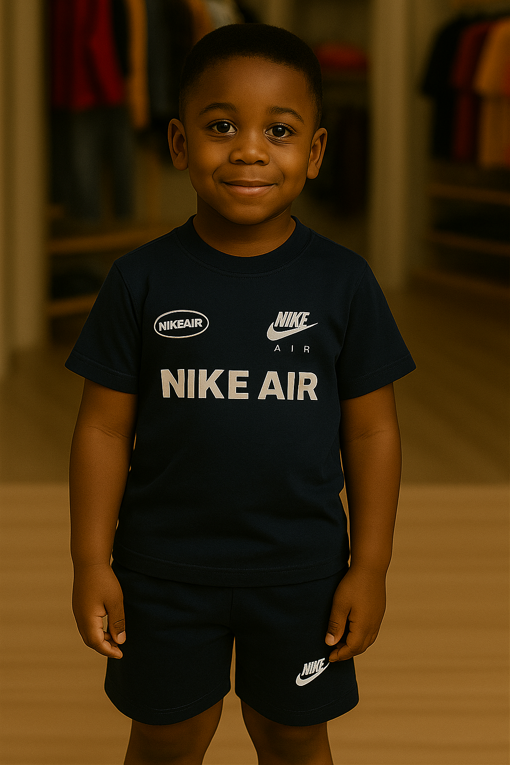 Conjunto Nk Air  - Azul Marinho [CAMISA+BERMUDA]