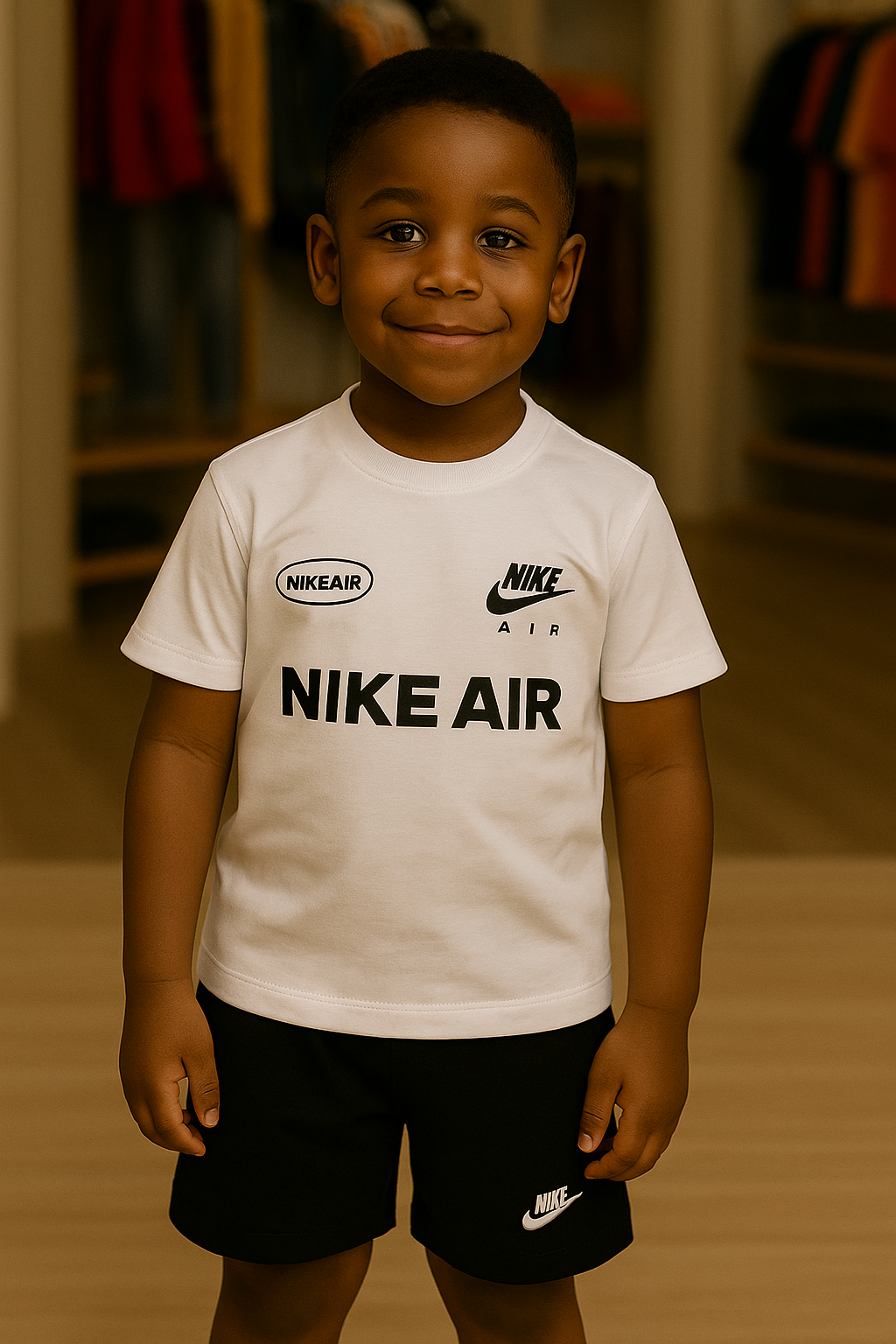 Conjunto Nk Air  - Branco [CAMISA+BERMUDA]